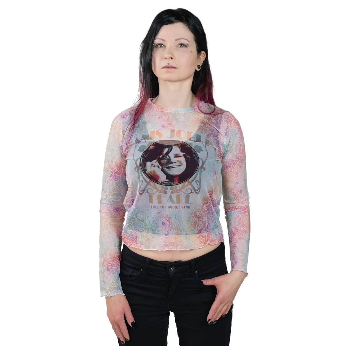 Clearance Janis Joplin: Pearl - Verkkopaita Pitkähihaiset|Bändipaidat