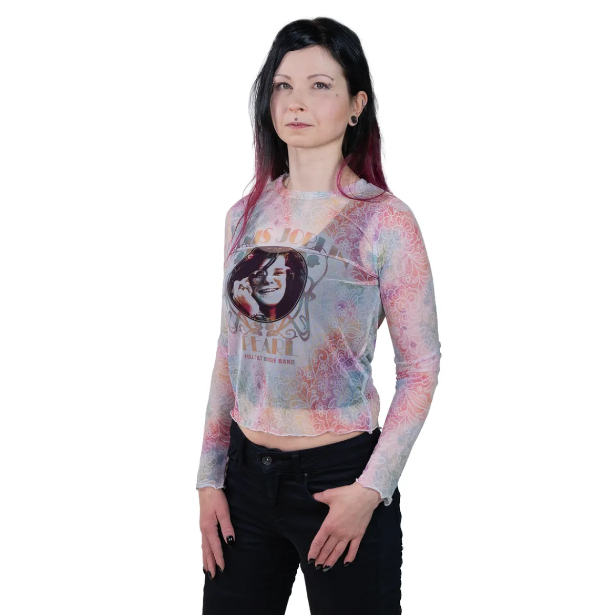 Clearance Janis Joplin: Pearl - Verkkopaita Pitkähihaiset|Bändipaidat