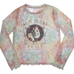 Clearance Janis Joplin: Pearl - Verkkopaita Pitkähihaiset|Bändipaidat