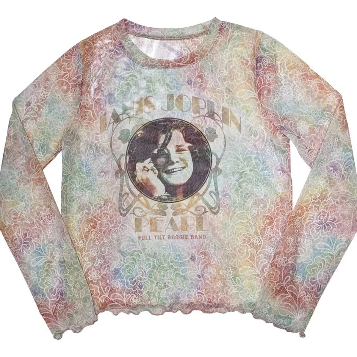 Clearance Janis Joplin: Pearl - Verkkopaita Pitkähihaiset|Bändipaidat