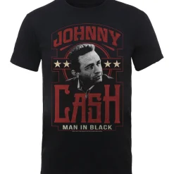 Outlet Johnny Cash Man in black -T-paita T-Paidat|Bändipaidat