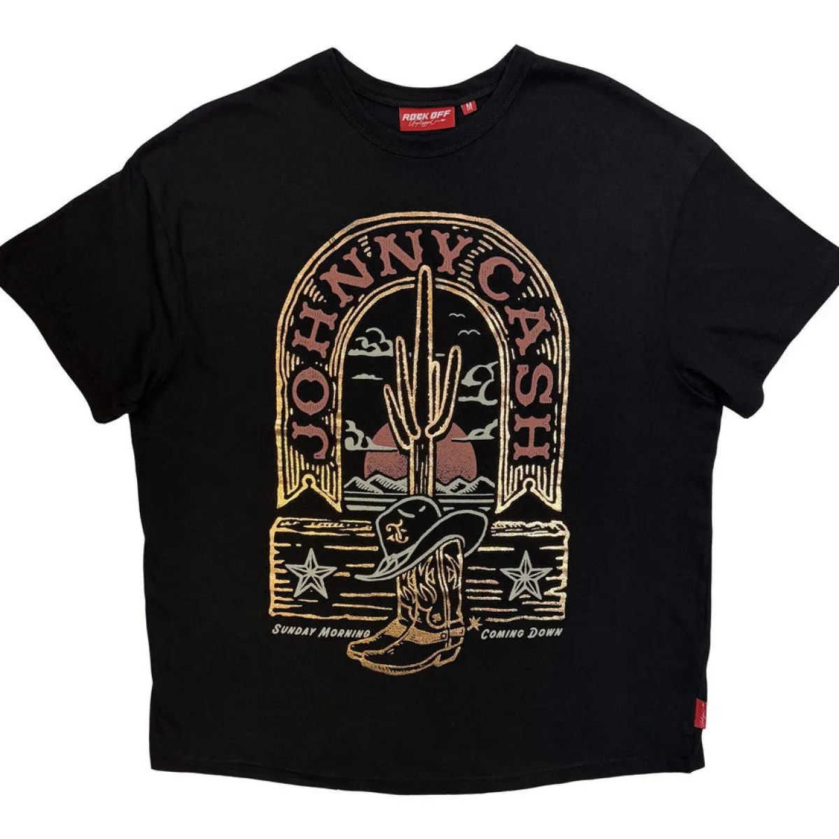 Sale Johnny Cash: Sunday Morning Unplugged - T-paita Johnny Cash