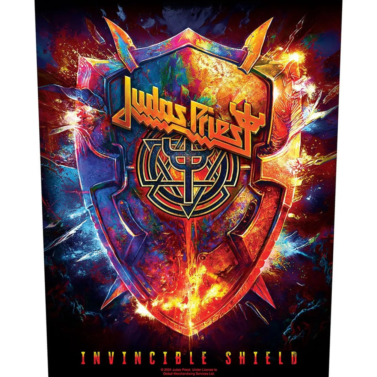 Outlet Judas Priest: Invicible shield - Selkämerkki Rock´N´Roll Lifestyle|Selkämerkit