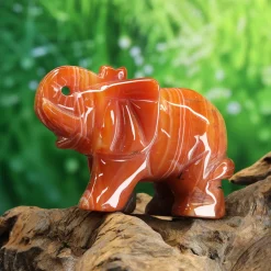 Clearance Karneoli - Elefantti 7,5cm Karneoli|Kiviesineet