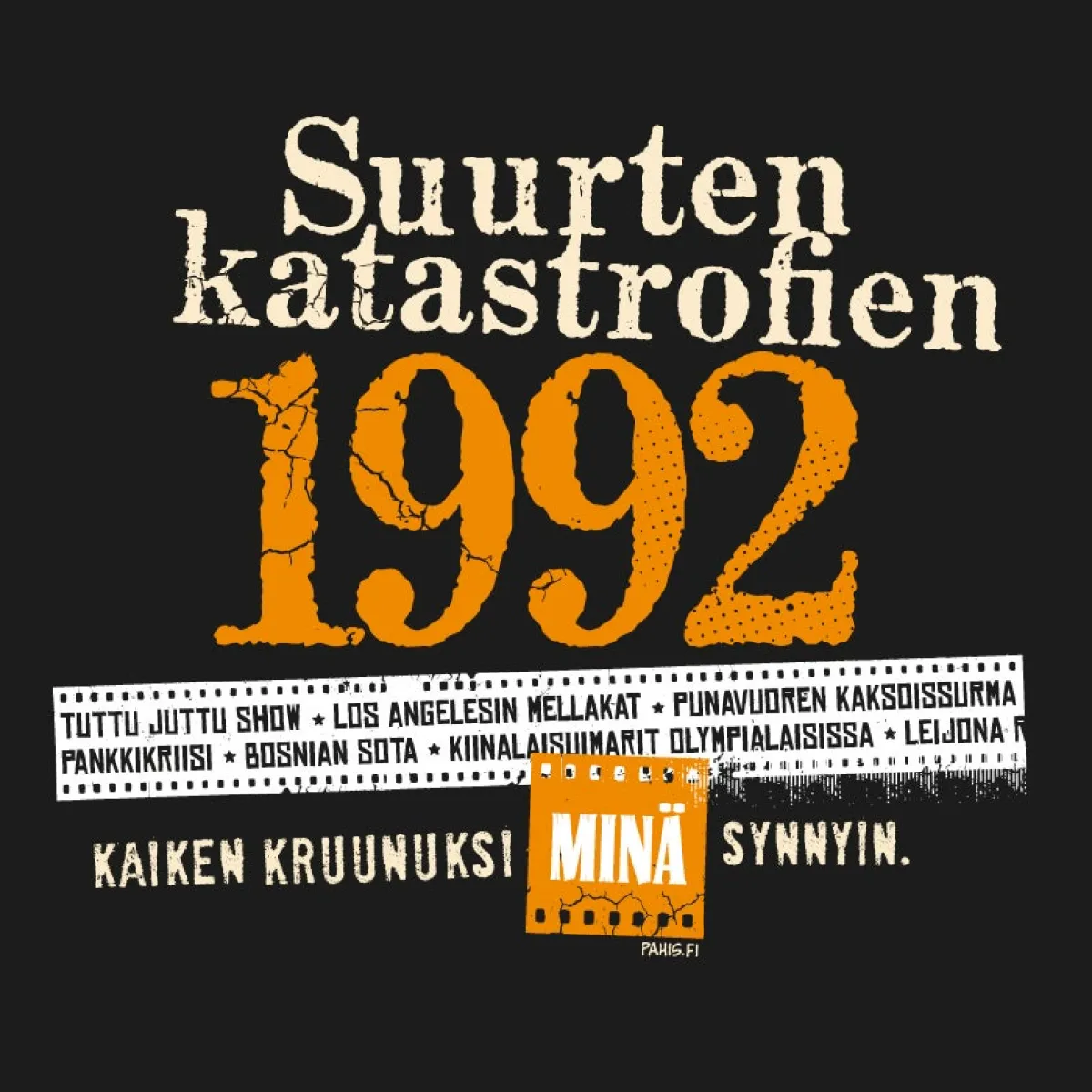 New Katastrofi 1992 Lady Fit T-paita Katastrofi Paidat