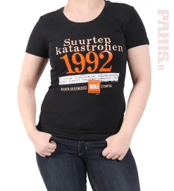 New Katastrofi 1992 Lady Fit T-paita Katastrofi Paidat
