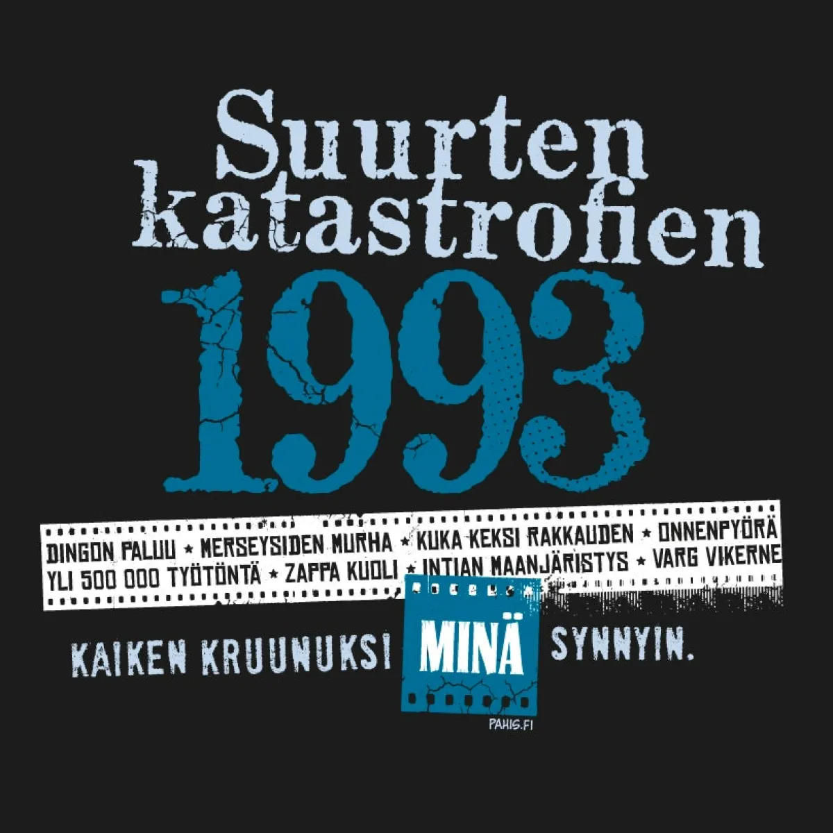 Outlet Katastrofi 1993 Lady Fit T-paita Katastrofi Paidat