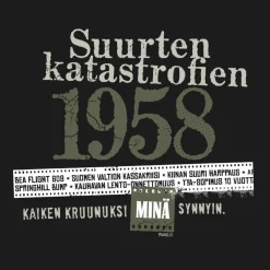 Outlet Katastrofi 1958 Lady Fit T-paita Katastrofi Paidat