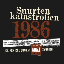 Discount Katastrofi 1986 Lady Fit T-paita 40-Vuotiaalle|Katastrofi Paidat