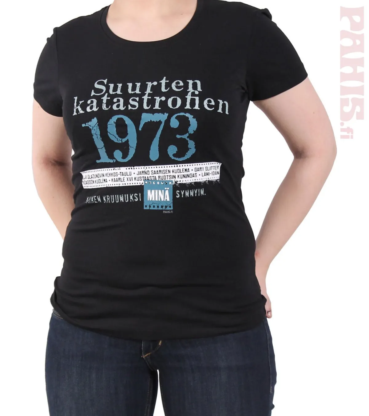 Katastrofi 1973 Lady Fit T-paita Katastrofi Paidat