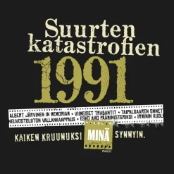 Katastrofi 1991 - T-paita / Ladyfit T-paita Katastrofi Paidat|Ystävälle