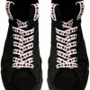 Hot Kengännauhat, Black Skulls Red Stars Jalkinevarusteet|Rockabilly