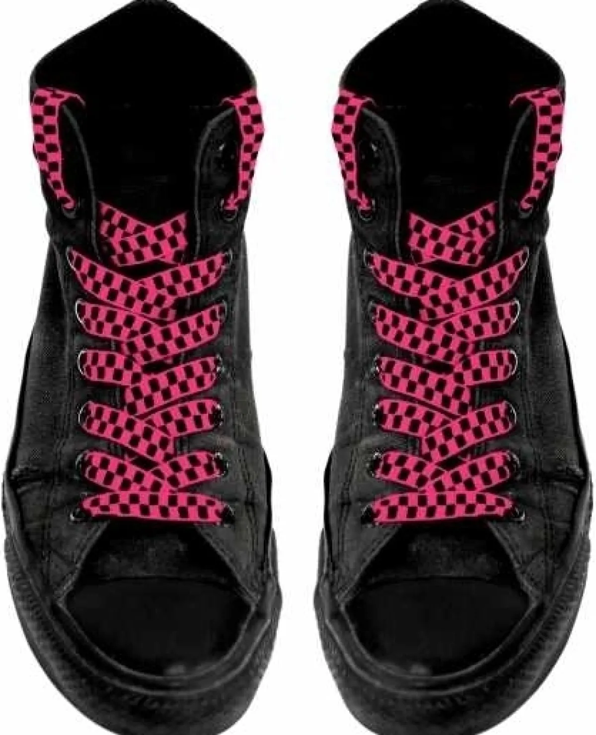 New Kengännauhat, Pink chess pattern Jalkinevarusteet|Festarikamaa