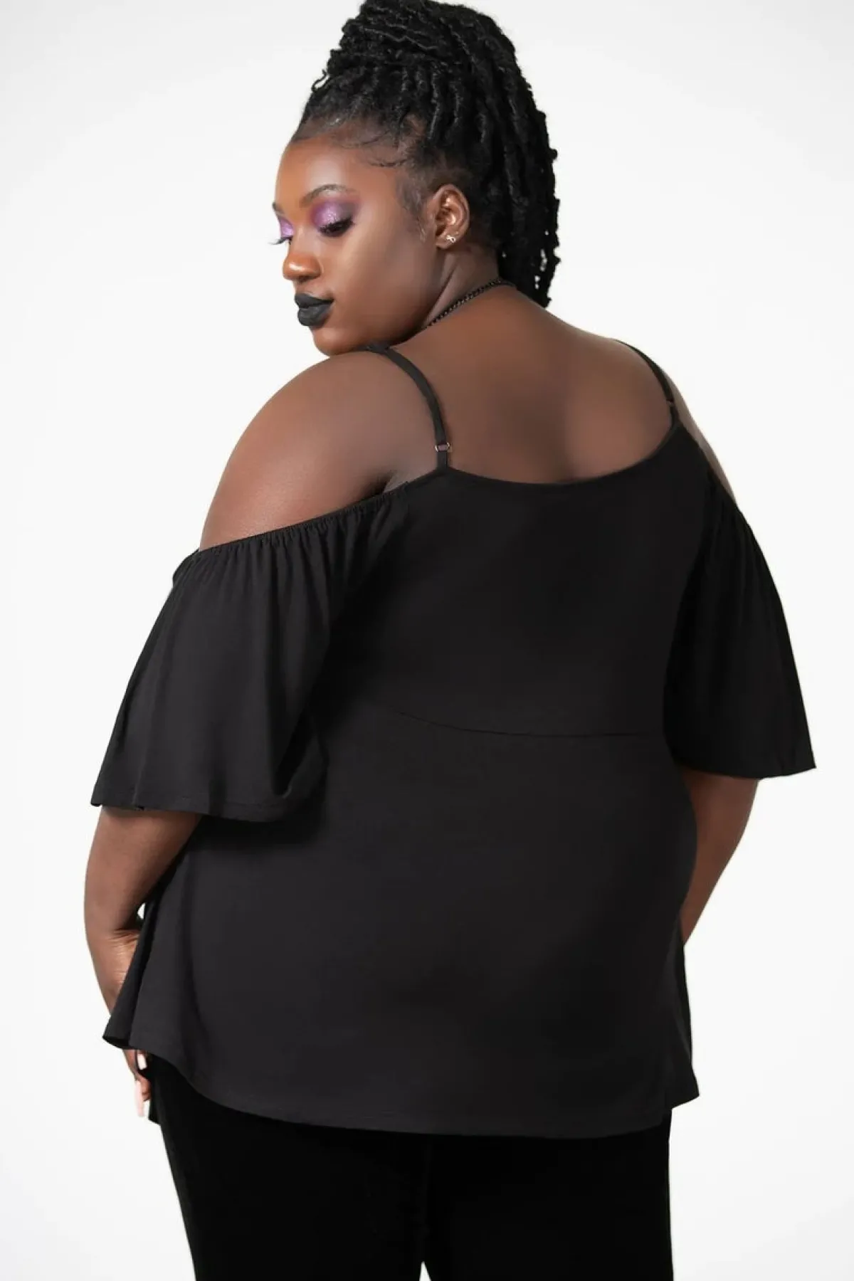 Hot Amber Bat - Cold shoulder toppi Topit