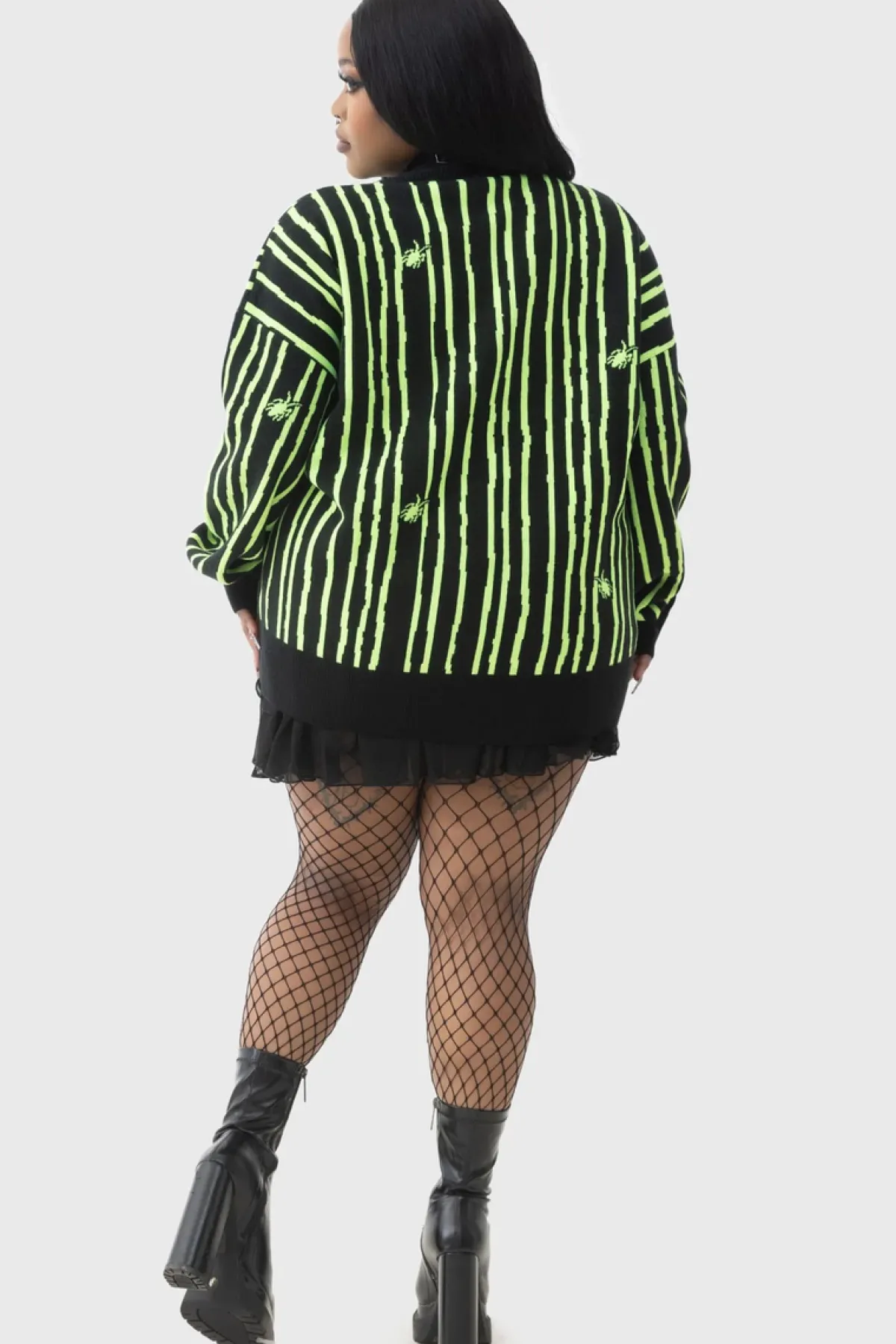 Outlet Beetlejuice, Beetlejuice, Beetlejuice Intarsia - Neuletakki Neuleet|Goottikamaa