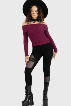 Sale Cruor Off Shoulder - Toppi Goottikamaa|Pitkähihaiset