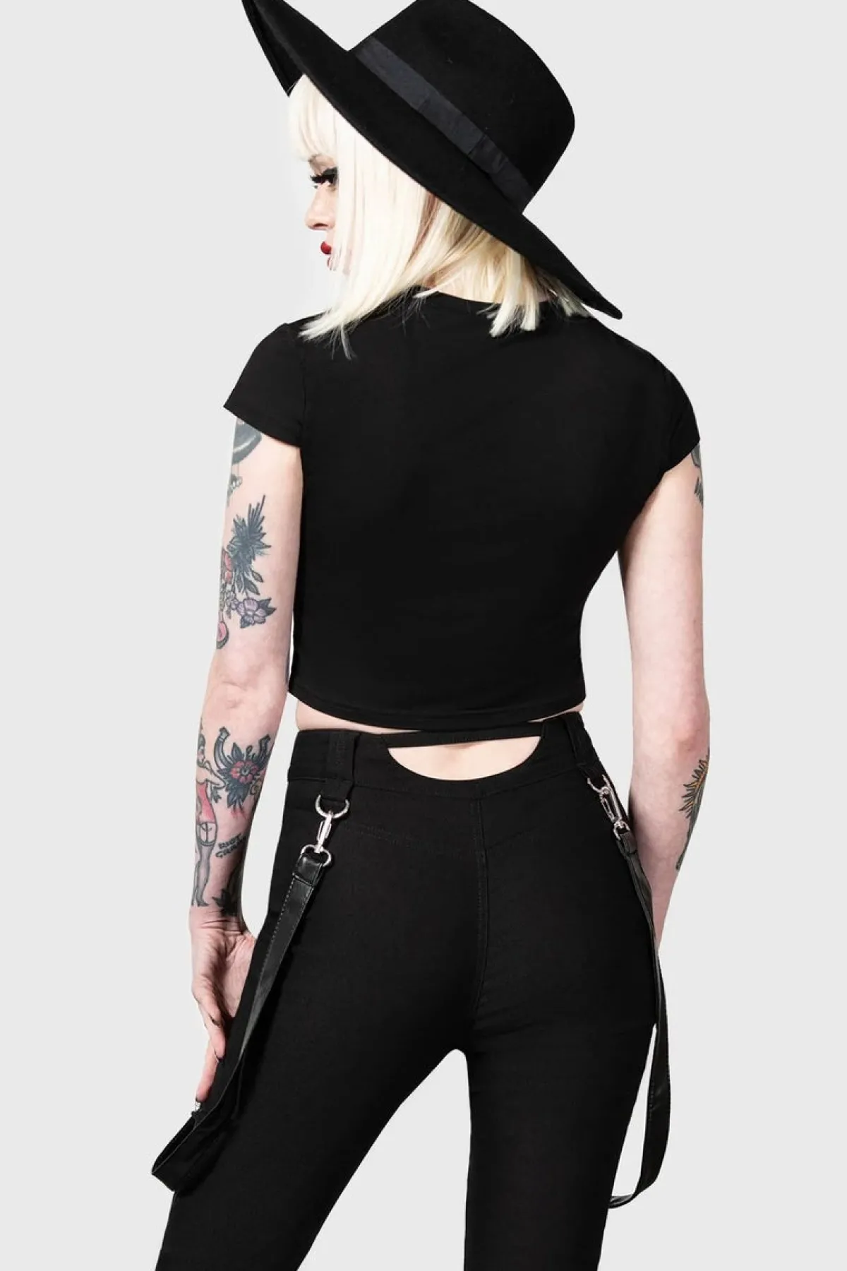 Hot Cutout Bondage - Housut, Bootcut Goottikamaa|Muut Housut