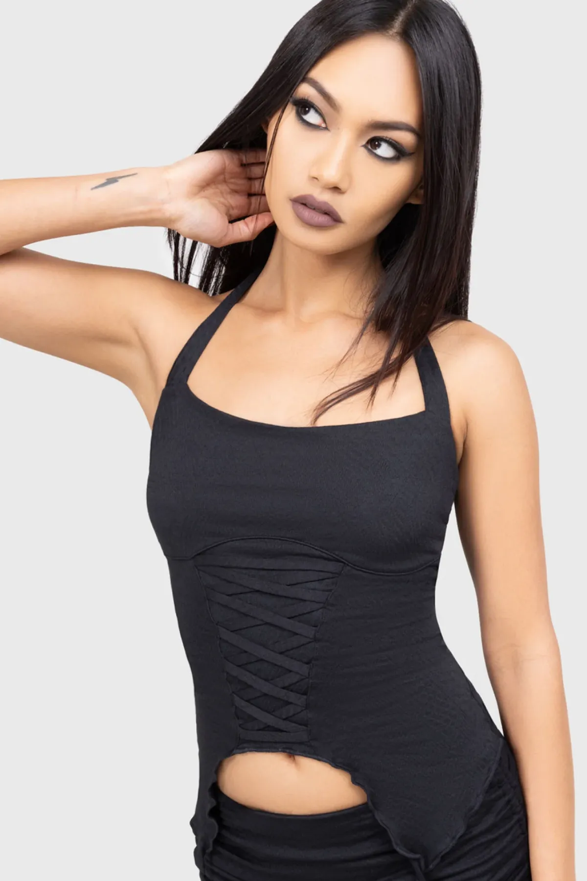 New Dark Dahlia - Halterneck toppi Goottikamaa|Topit