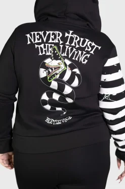 Discount Distressed Stripe - Vetoketjuhuppari Goottikamaa|Vetoketjuhupparit