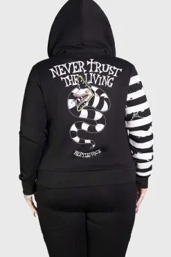 Discount Distressed Stripe - Vetoketjuhuppari Goottikamaa|Vetoketjuhupparit