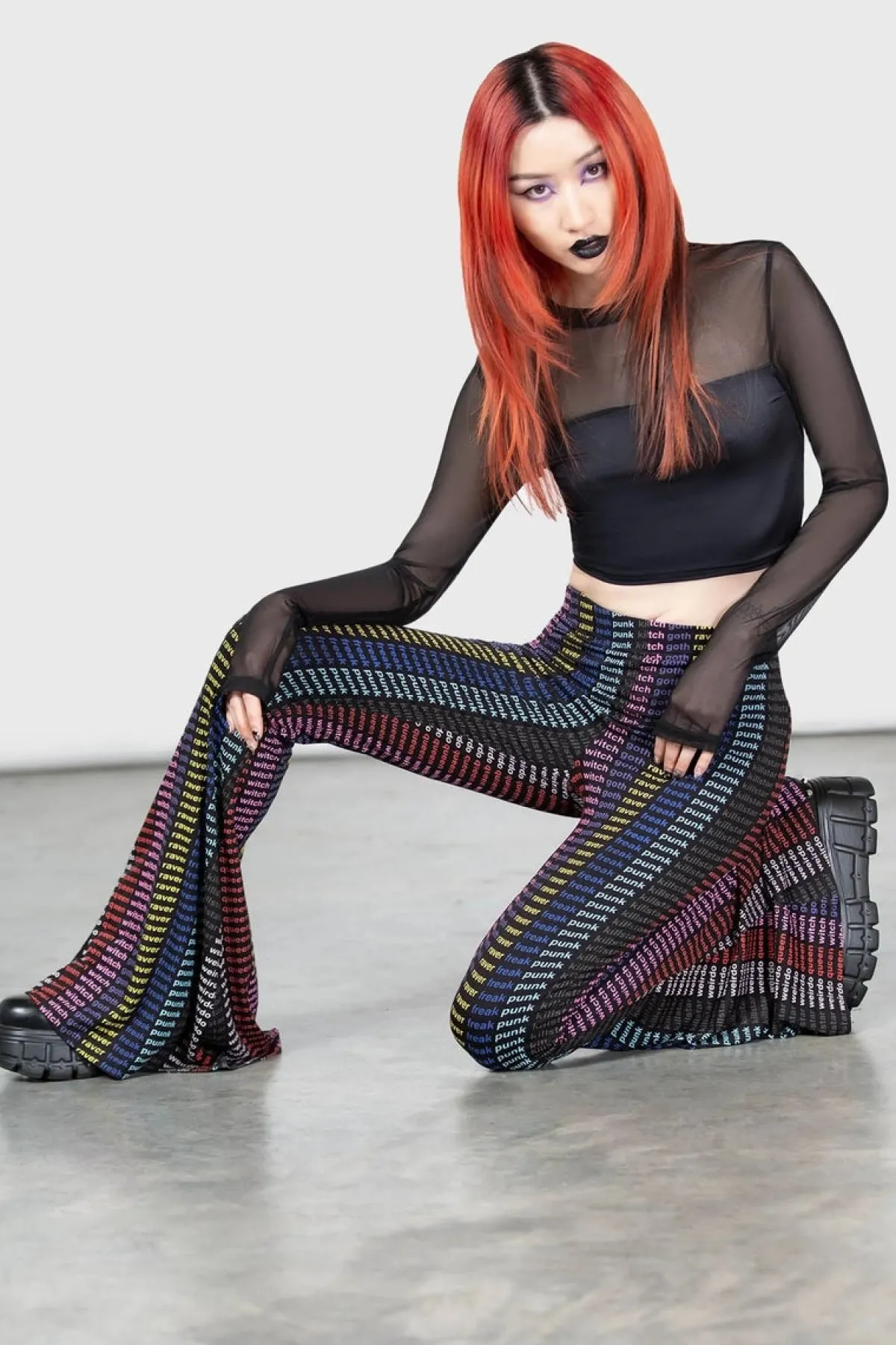 Ghoul Sweat - Pitkähihainen toppi, Cropped Pitkähihaiset