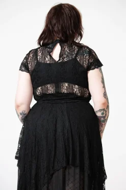 Online Moon Rays Lace - Crop T-paita Goottikamaa|T-Paidat