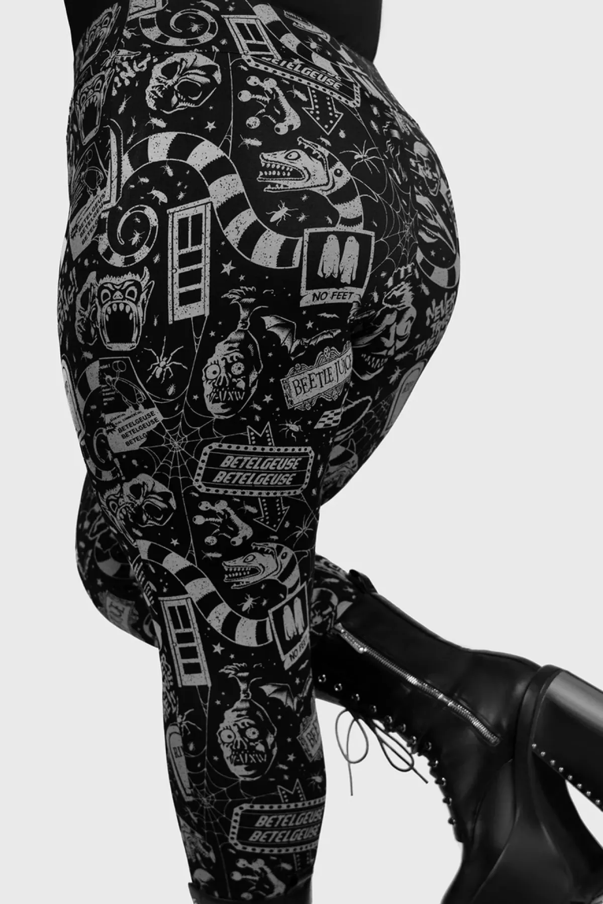 Outlet Never Trust The Living - Leggingsit Leggingsit|Beetlejuice