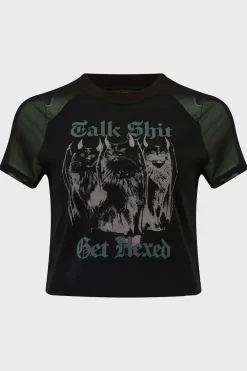 Hot Talk Shit - Crop toppi T-Paidat|Topit