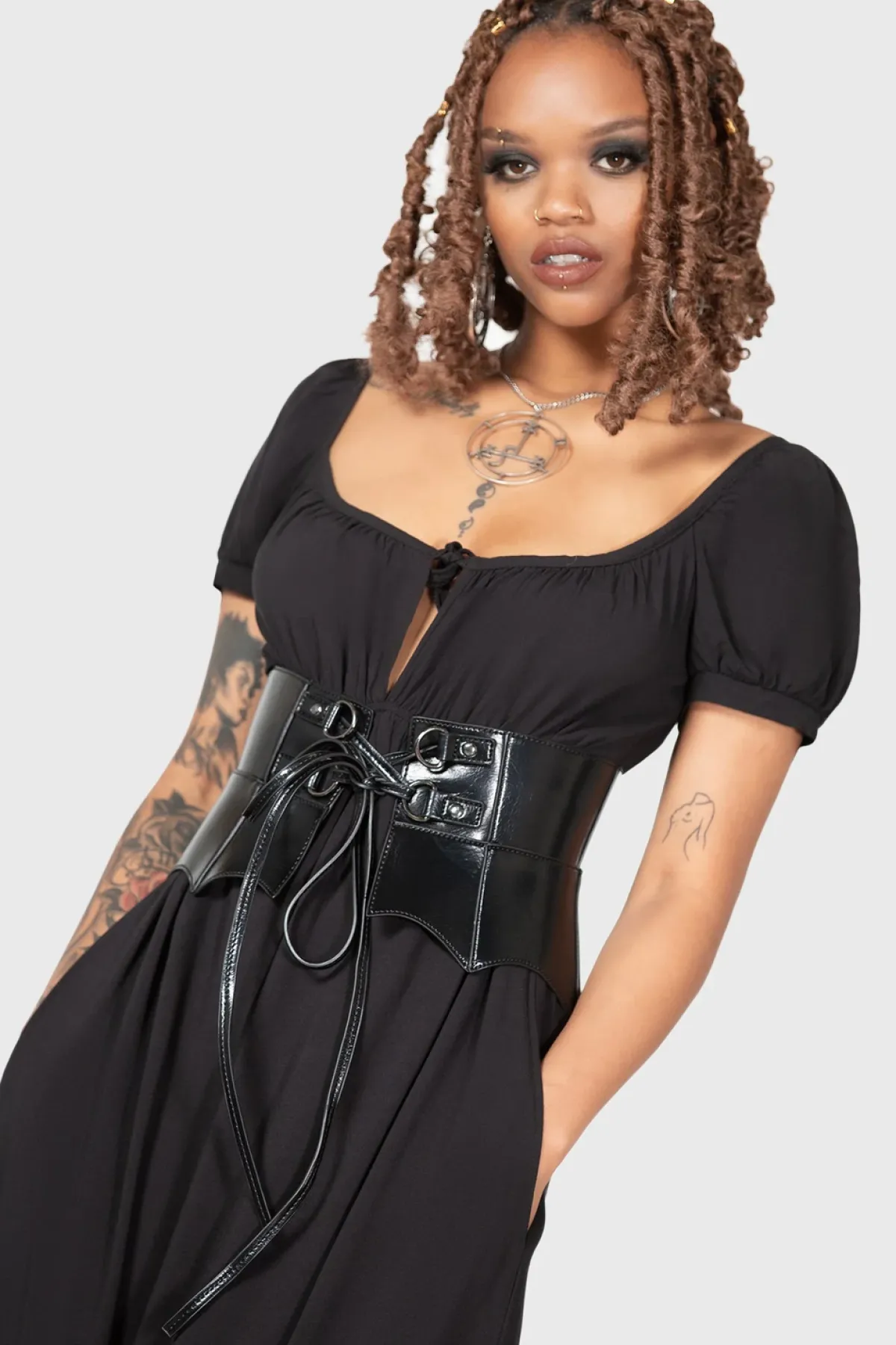 Discount Wetland Bat - Peplum korsettivyö Goottikamaa|Harnessit