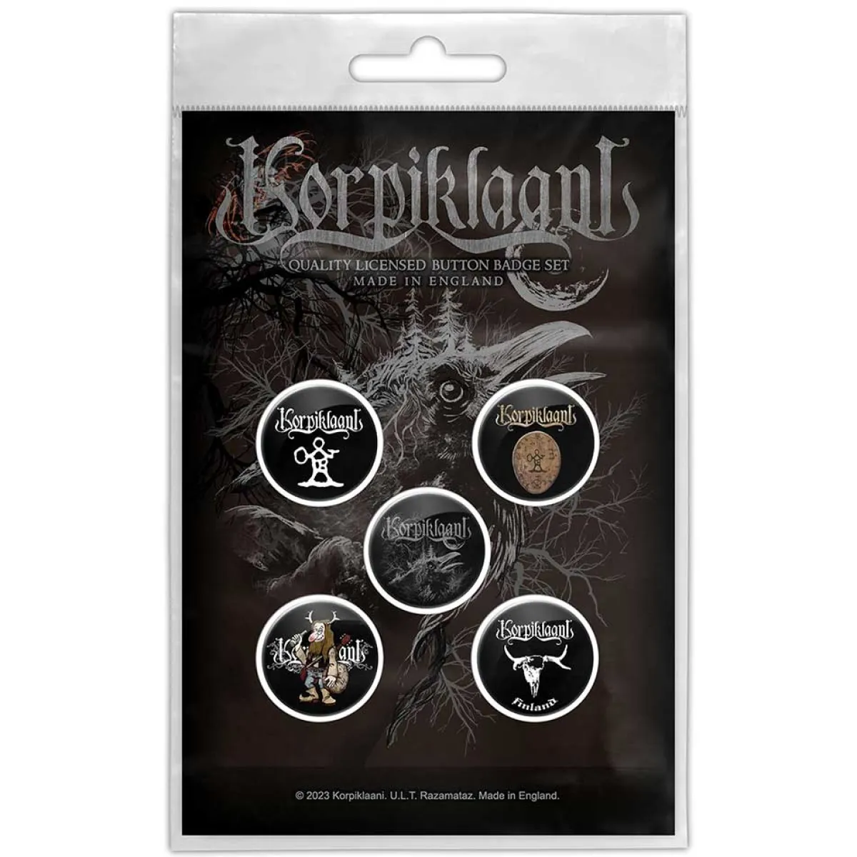 New Korpiklaani Raven - Pinssisetti Korpiklaani|20-Vuotiaalle