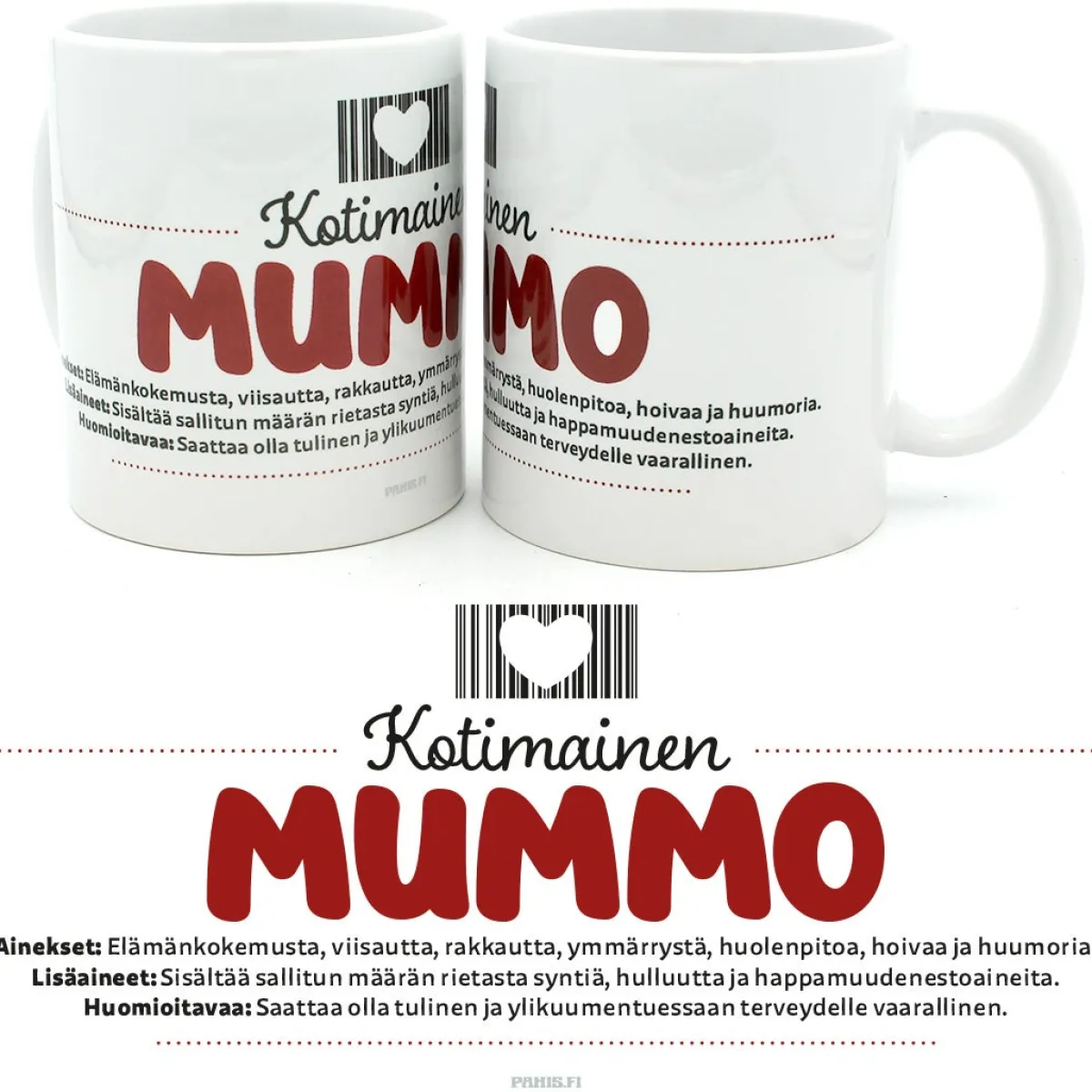 Online Kotimainen Mummo - Muki Mukit Sukulaisille|Äidille