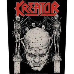 Outlet Kreator Skull & Skeletons - Kangasmerkki, selkä Kreator|Selkämerkit