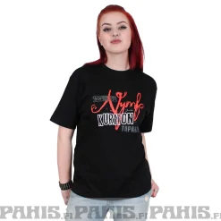 Online Kuriton Nymfomaani Lady Fit T-paita Pikkutuhmaa|Asenne T-Paidat