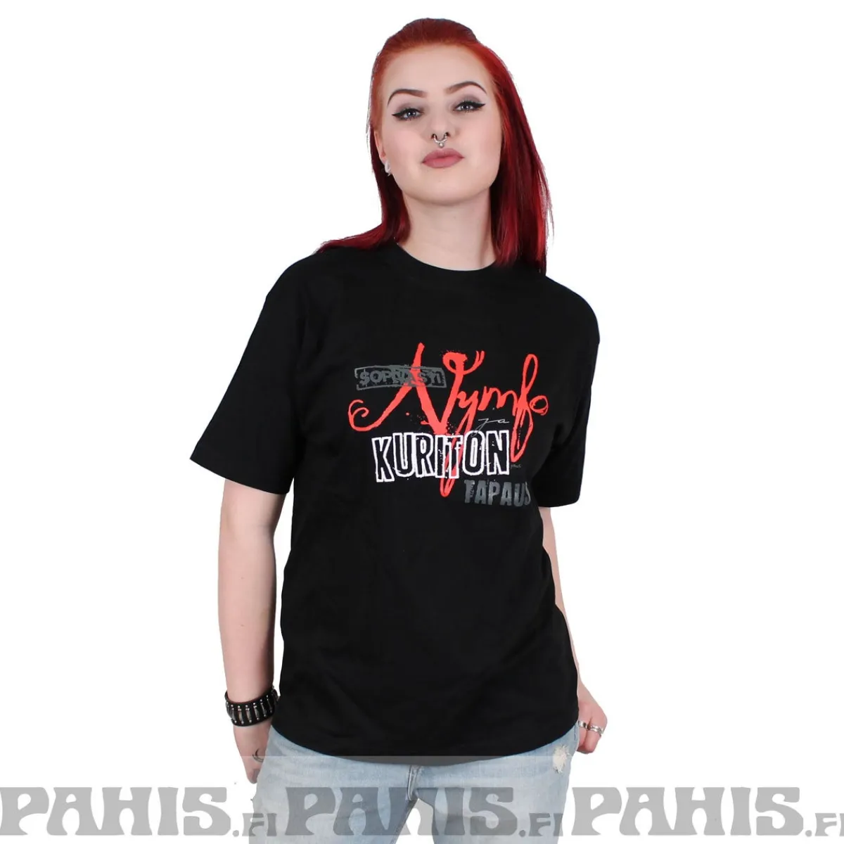 Online Kuriton Nymfomaani Lady Fit T-paita Pikkutuhmaa|Asenne T-Paidat