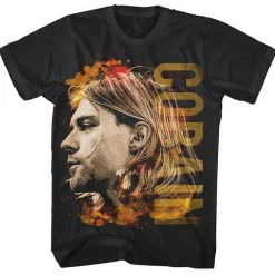 New Kurt Cobain Coloured side view - T-paita Bändipaidat|Nirvana