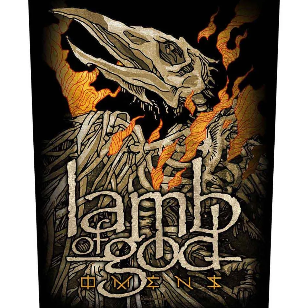 Clearance Lamb Of God Omens - Kangasmerkki, selkä Lamb Of God|Selkämerkit