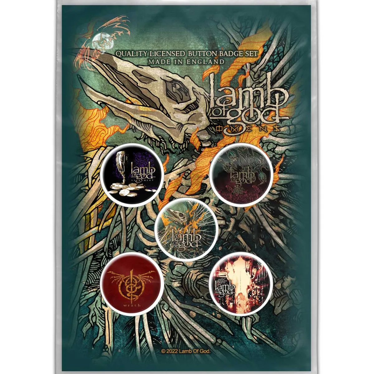 Best Lamb Of God - Pinssi setti 5kpl Pinssit Ja Rintanapit|Lamb Of God