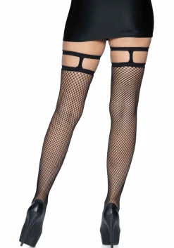 Outlet Fishnet Thigh Highs with Garter Top - Sukat Goottikamaa|Pikkutuhmaa
