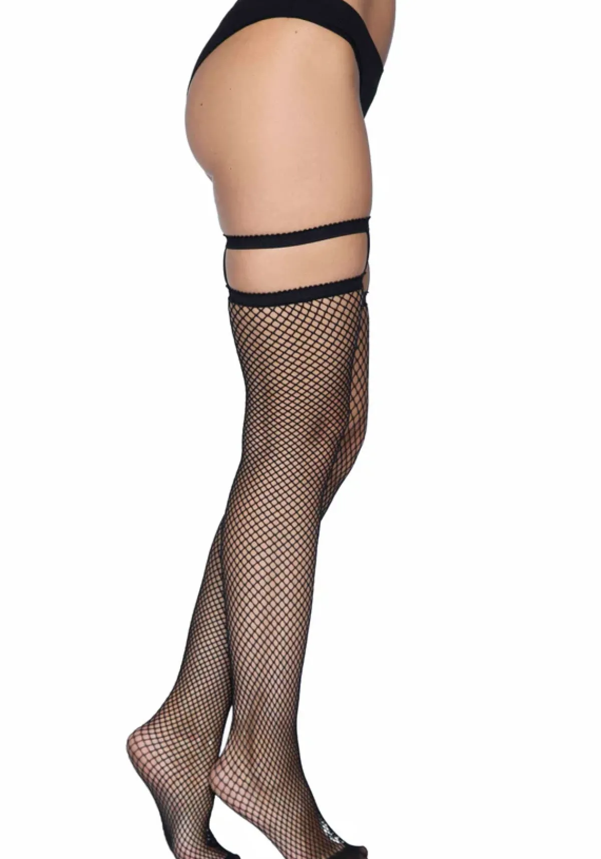 Outlet Fishnet Thigh Highs with Garter Top - Sukat Goottikamaa|Pikkutuhmaa