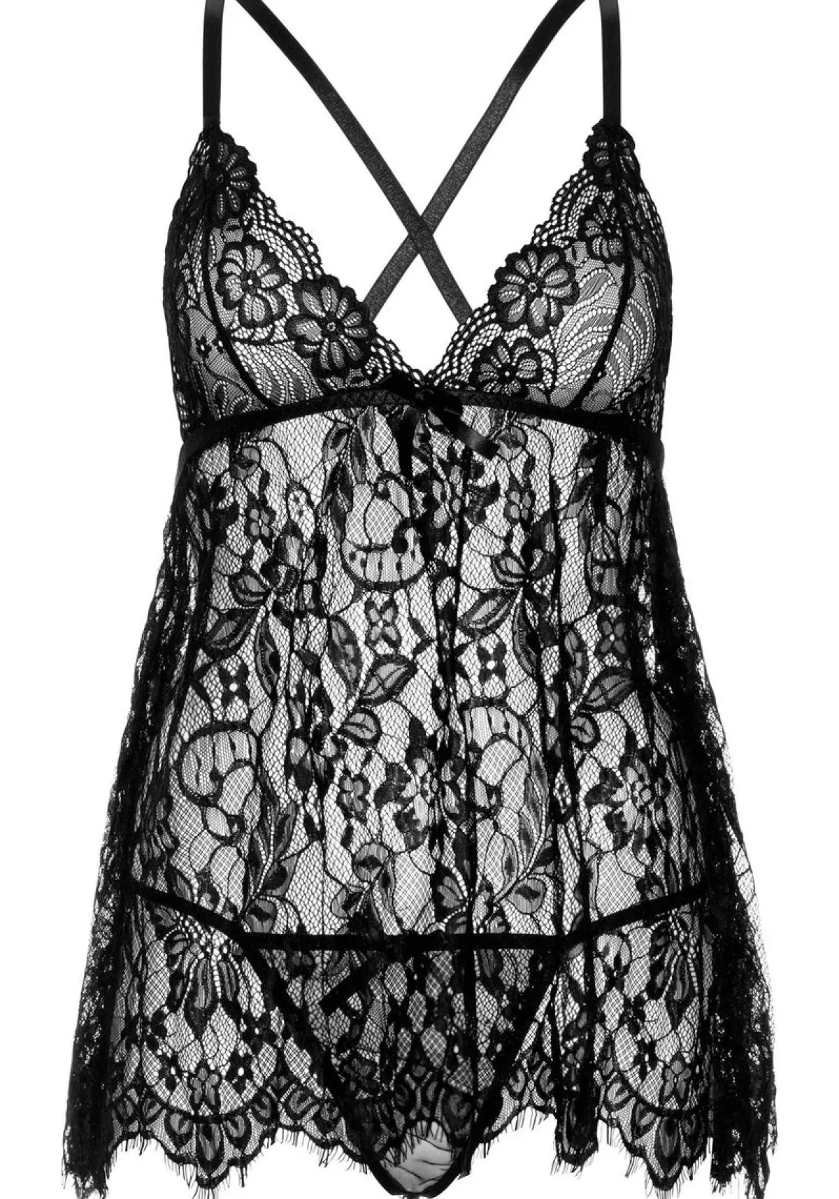 Best Floral lace - Babydoll ja stringit Pikkutuhmaa|Alusvaatteet