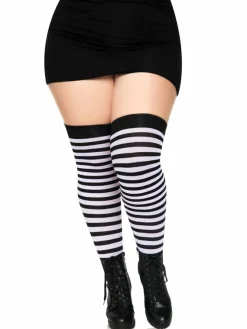 New Striped Nylon Plus size - Thigh high sukat Pride|Naamiaisasut