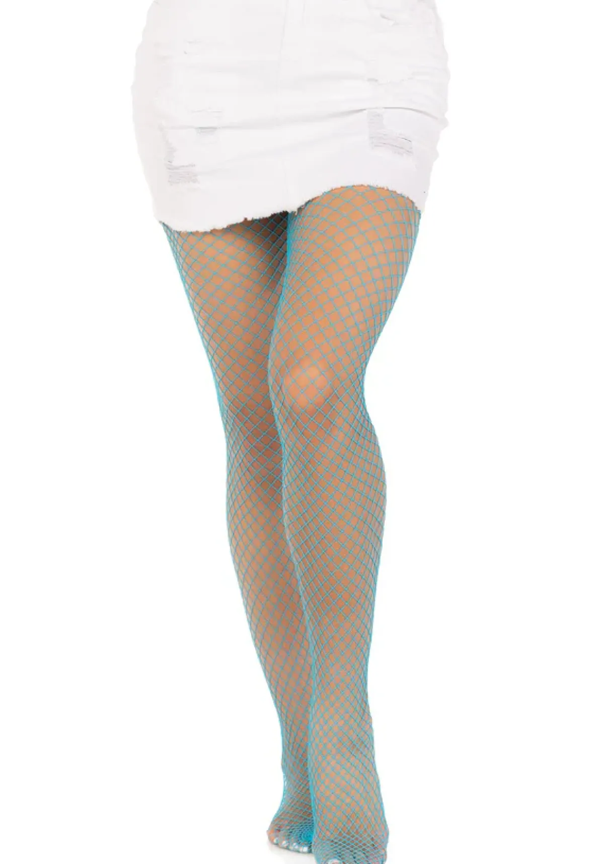 Discount - Verkkosukkahousut, neon blue Sukkahousut|Goottikamaa