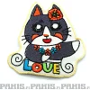 New Love cat - kangasmerkki Hippikamaa|Kangasmerkit