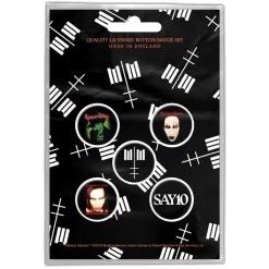 Discount Marilyn Manson Cross Logo - Pinssi setti 5kpl Marilyn Manson|Pinssit Ja Rintanapit