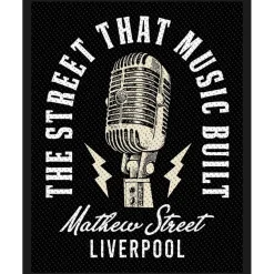 Sale Mathew St Mic Street That Music Built - Kangasmerkki Kangasmerkit|Rock´N´Roll Lifestyle
