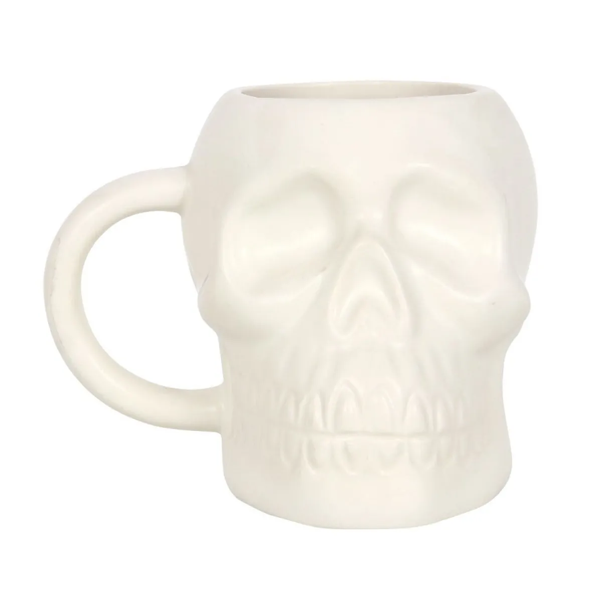 Matte White Skull - Muki Goottikamaa|Pääkallokamaa