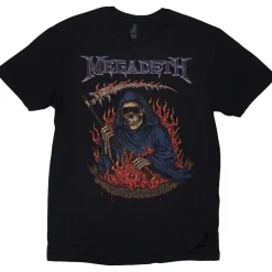 Clearance Megadeth: Youthanasia Flames - T-paita T-Paidat|Bändipaidat