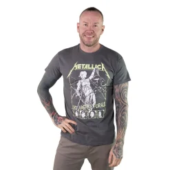 Outlet Metallica: Justice Faces - T-paita, harmaa Metallica|T-Paidat