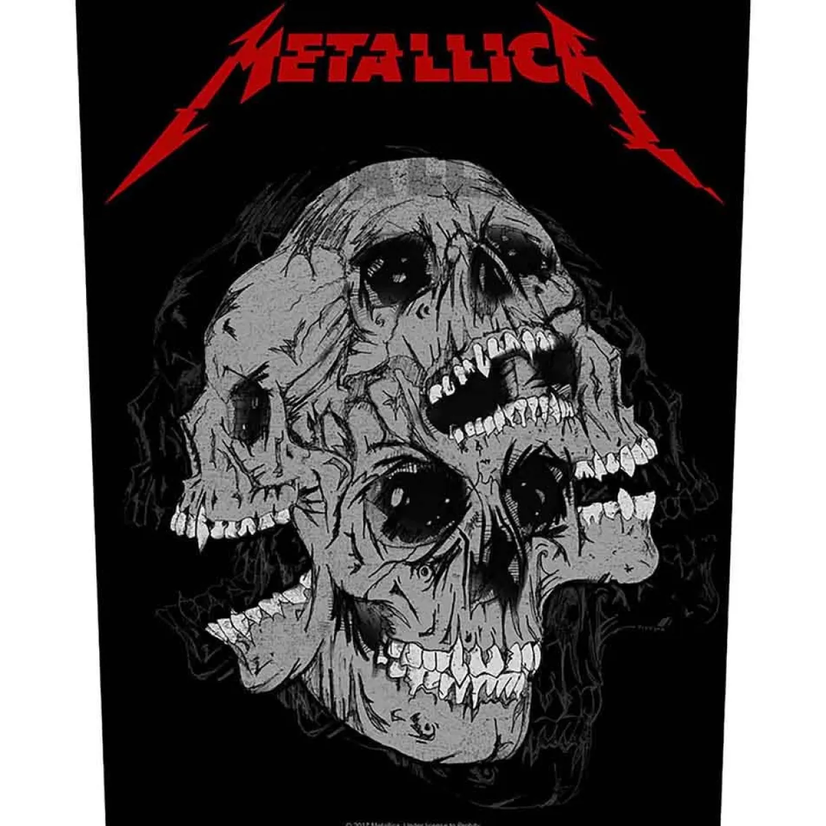 New Metallica Skulls - Kangasmerkki, selkä Metallica|Selkämerkit