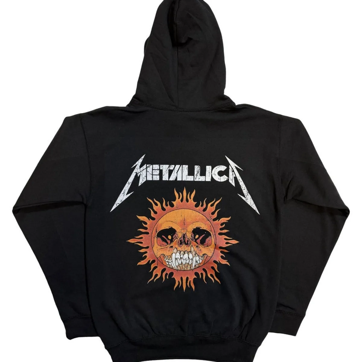 Outlet Metallica: Worn Pushead Flaming Skull - Huppari Metallica|Hupparit